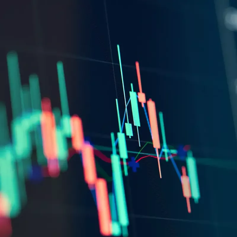 colorful chart showing trend lines